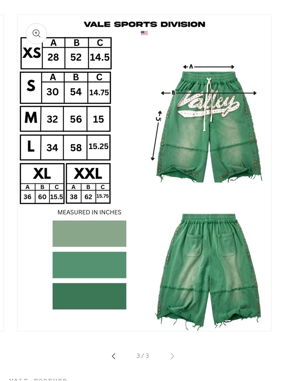 VALE Forever 3/4 Shorts - Picture 6 of 6